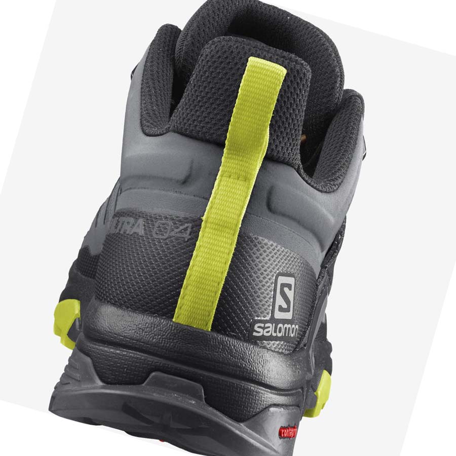 Salomon X ULTRA 4 GORE-TEX Túracipő Férfi Titán | HU 2036BEX